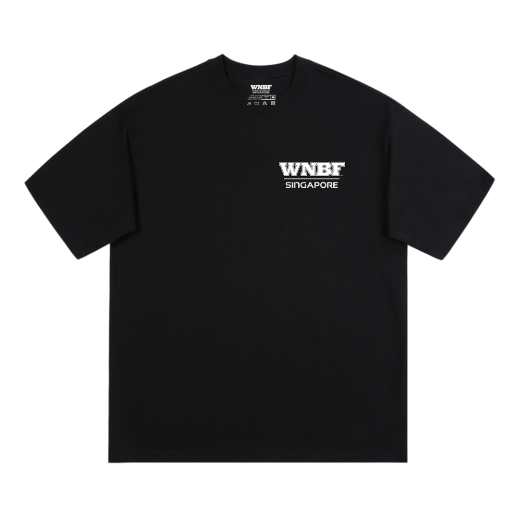 WNBF Singapore Logo Black Tee