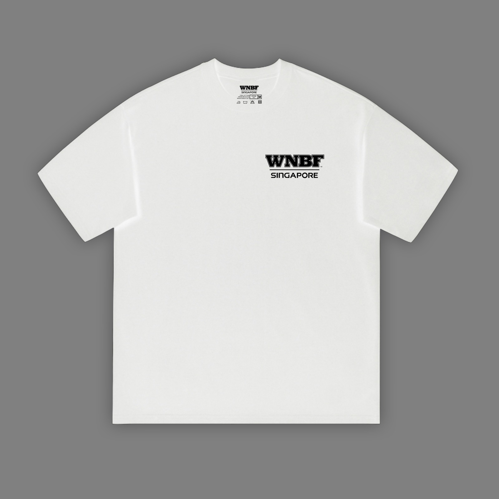 WNBF Singapore Logo White Tee